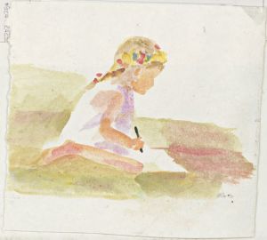 Anfisa, 1999, watercolor by Alice Steer Wilson